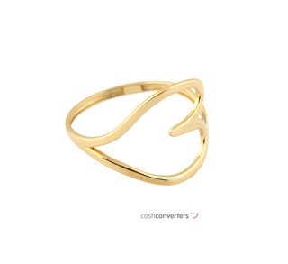 anillo oro 18k con piedra con circonita