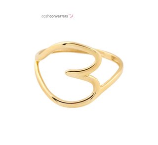 anillo oro 18k con piedra con circonita