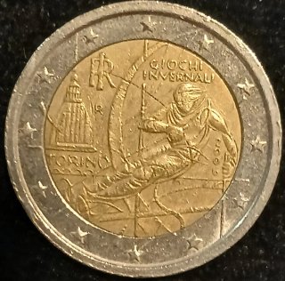 2 Euros Italia 2006 Torino J. Invierno