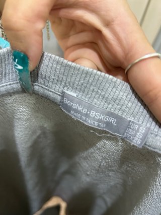 Sudadera gris femme POWER