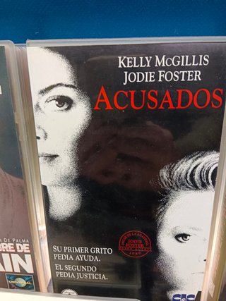 5 cintas VHS, películas de suspense años 90