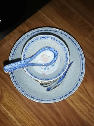 Conjunto loiça chinesa dragão