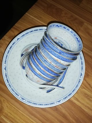 Conjunto loiça chinesa dragão