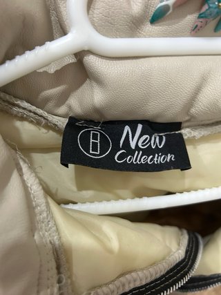 Chaqueta acolchada beige