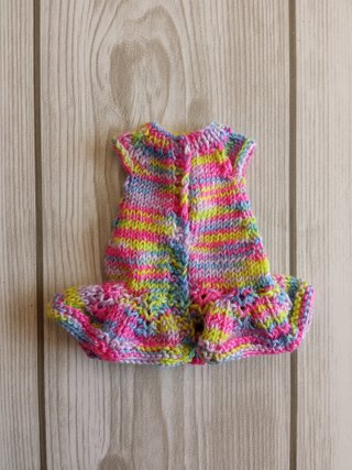 Vestido arcoíris con volante y brillos - Blythe