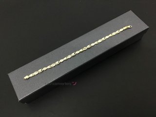 pulsera oro 18k con circonita