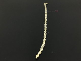 pulsera oro 18k con circonita