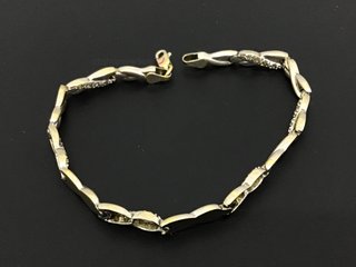 pulsera oro 18k con circonita