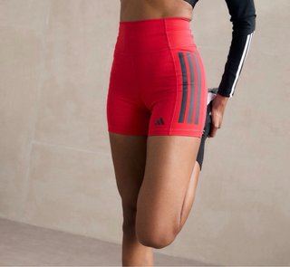 ADIDAS 1/4 Leggings Cortos Rojos