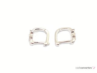 argollas plata 925mm con piedra con circonita