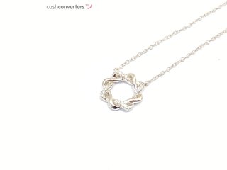 collar plata 925mm con piedra con circonita 21cm