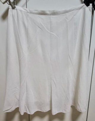 Falda blanca talla grande señora