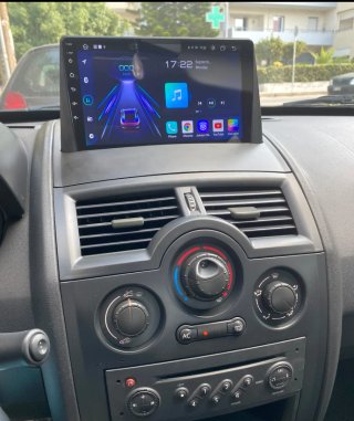 Rádio Renault Megane 2 Android 14 + GPS + Carplay.