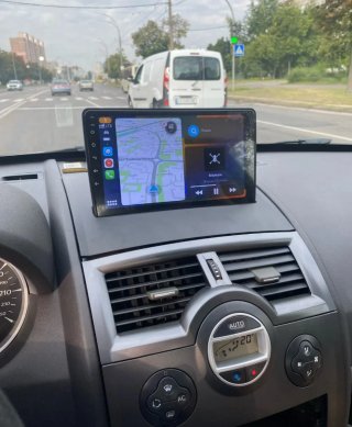 Rádio Renault Megane 2 Android 14 + GPS + Carplay.