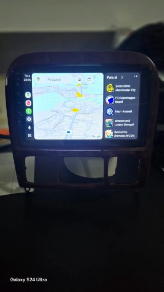 Rádio Mercedes W220 Android 14 + GPS + Carplay