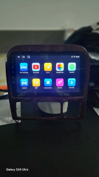 Rádio Mercedes W220 Android 14 + GPS + Carplay