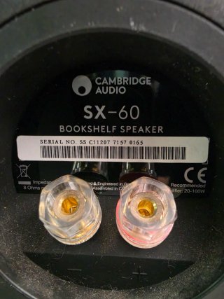 Altavoces Cambridge Audio SX-60 Negros