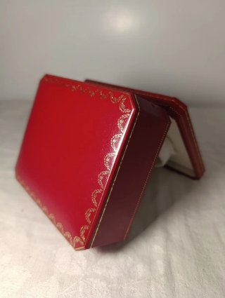 Caja Cartier Santos Reloj Vacía Roja