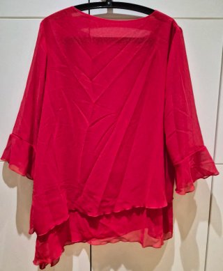 Blusa roja talla grande