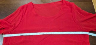 Blusa roja talla grande
