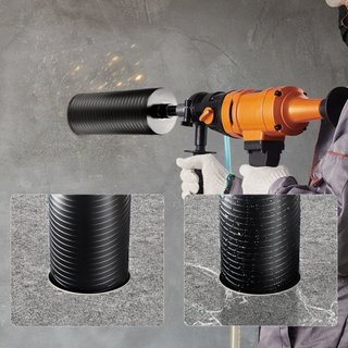 Broca de Núcleo, Brocas de Núcleo de Diamante Húmedas/Secas de 10.8 cm para Ladrillo y Bloque, Broca de Núcleo de Concreto con Adaptador de Broca Piloto y Hoja de Serrar, Profundidad de Perforació...
