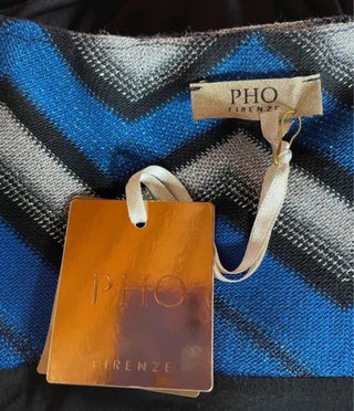 Vestido PHO Firenze Zigzag Azul