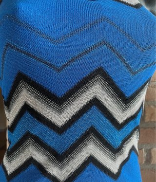 Vestido PHO Firenze Zigzag Azul