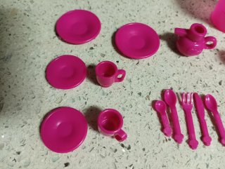 Lote Accesorios Barbie Rosa
