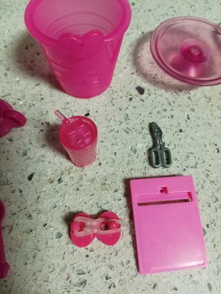 Lote Accesorios Barbie Rosa