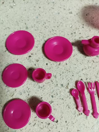 Lote Accesorios Barbie Rosa