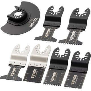 50 PCS Cuchillas de Sierra Oscilante, Kit de Cuchillas Multiherramienta de Liberación Rápida, Cuchillas HCS para Madera, Plástico, Metal, Clavos, Tornillos, Compatible con Dewalt Dremel Fein Worx ...