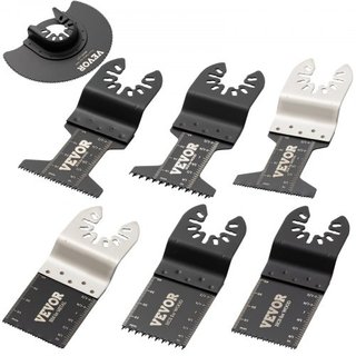 50 PCS Cuchillas de Sierra Oscilante, Kit de Cuchillas Multiherramienta de Liberación Rápida, Cuchillas HCS para Madera, Plástico, Metal, Clavos, Tornillos, Compatible con Dewalt Dremel Fein Worx ...