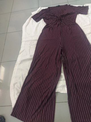 Mono Bershka rayas morado talla M