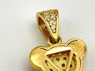 colgante oro 18k con circonita