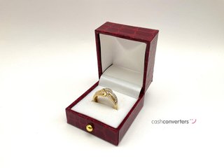 sortija oro 18k con circonita