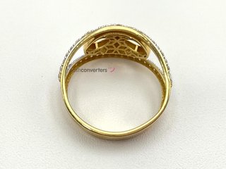 sortija oro 18k con circonita