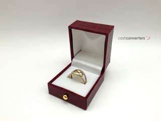 sortija oro 18k con circonita