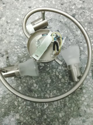 2 Lámparas de Techo Metálicas