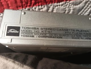 Reproductor Cassette Toshiba KT-S1 Stereo