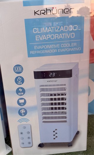 Climatizador evaporativo KRHÜNER con mando a dista
