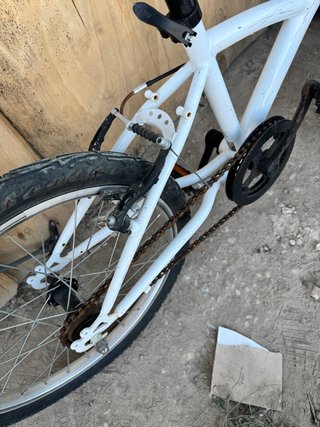 Bicicleta Infantil B'Twin Blanca y Rosa