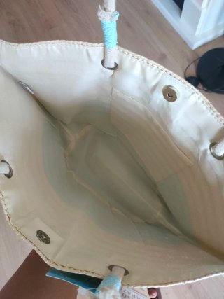 Bolso Capazo Playa Verano Beige y Azul