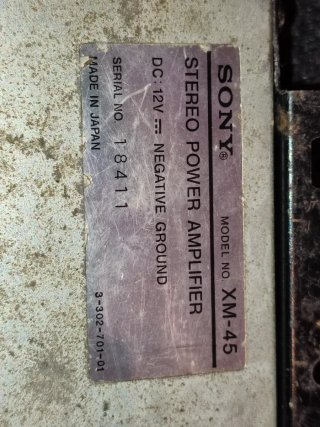 Amplificatore Sony XM-45 Stereo Power