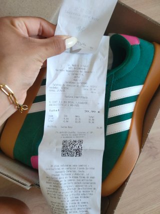 Zapatillas Adidas Mujer Talla 37 Verde/Rosa