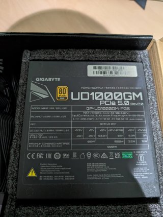 Fuente Alimentación Gigabyte UD1000GM PG5 ATX 3.0