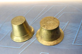 2 Mortai in bronzo con i loro martelli