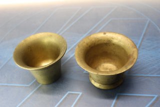 2 Mortai in bronzo con i loro martelli