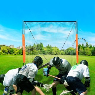 Meta de Lacrosse, Red de Lacrosse de 6' x 6', Meta de Lacrosse Portátil con Bolsa de Transporte, Equipo de Entrenamiento de Lacrosse de Fibra de Vidrio para el Patio, Meta Universitaria de Fácil M...