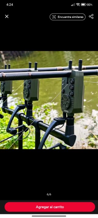 Alarmas Hirisi para pesca (Set de 4mas 1 receptor.