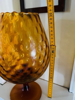 Grande Vaso Vetro Empoli Anni 60
